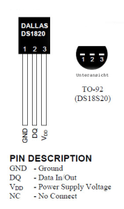 Digitaler Temperatursensor DS18S20