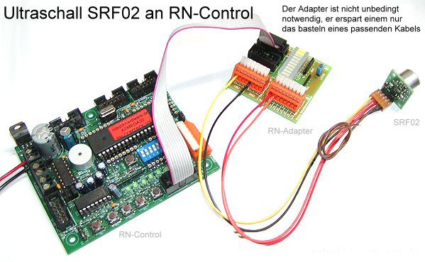 RN-Control und Ultraschallsensor SRF02