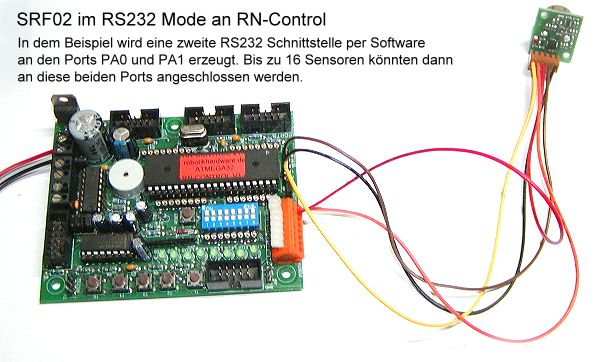 RN-Control und Ultraschallsensor SRF02