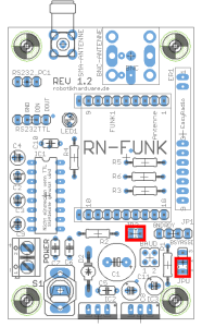 Bestückungsplan RN-Funk mit Funkmodul RT...F5