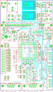 Platine für Mikrocontroller Zilog Z8 Encore Schaltung