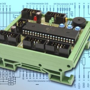 Atmel ATmega1284P Board für die Hutschiene