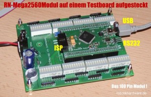 Testboard für ATmega2560 Modul