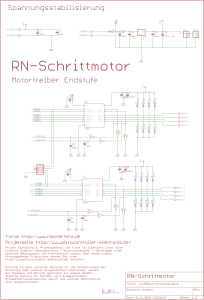 Schaltplan Programmierbare Schrittmotor Ansteuerung RN-Schrittmotor