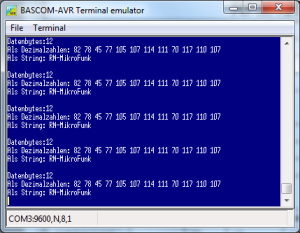 Daten Empfang mit Funkmodul RFM12
