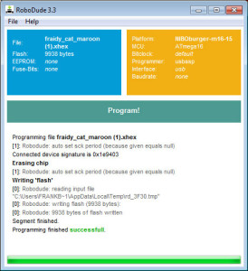 Roboter Nibo Burger Online-Compiler