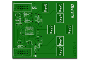 qtouch-Schaltung-chip-AT42QT1070-Platine