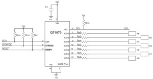 qtouch-Schaltung-chip-AT42QT1070-Schaltungsskizze