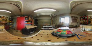 Unbearbeitetes 360 Grad Foto der LG 360CAM