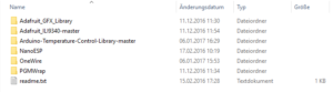 Arduino-Lib-Verzeichnis