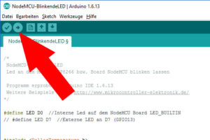 NodeMCU-Arduino-IDE-Uebertragen