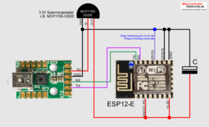 ESP12E-Grundschaltung