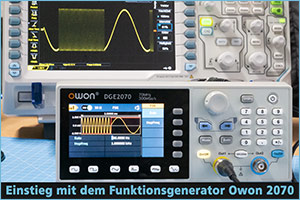 Funktionsgenerator-Owon DGE2070 Einfuehrrung