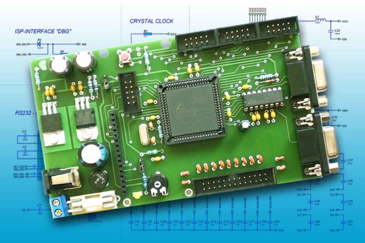 Mikrocontroller Zilog Z8 Encore Schaltung