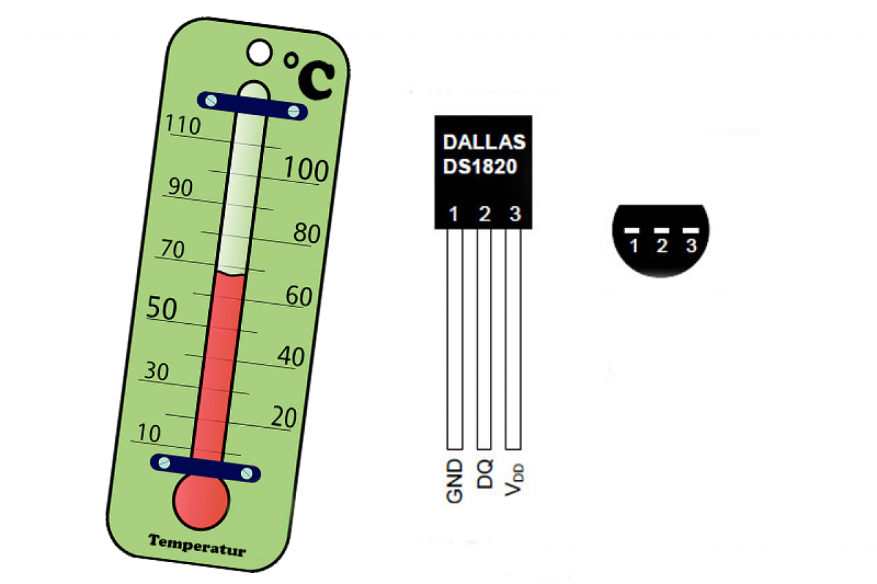 Digitaler Temperatursensor DS18S20