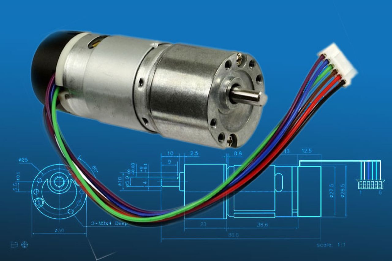 EMG30 der Getriebemotor mit eingebautem Drehgeber