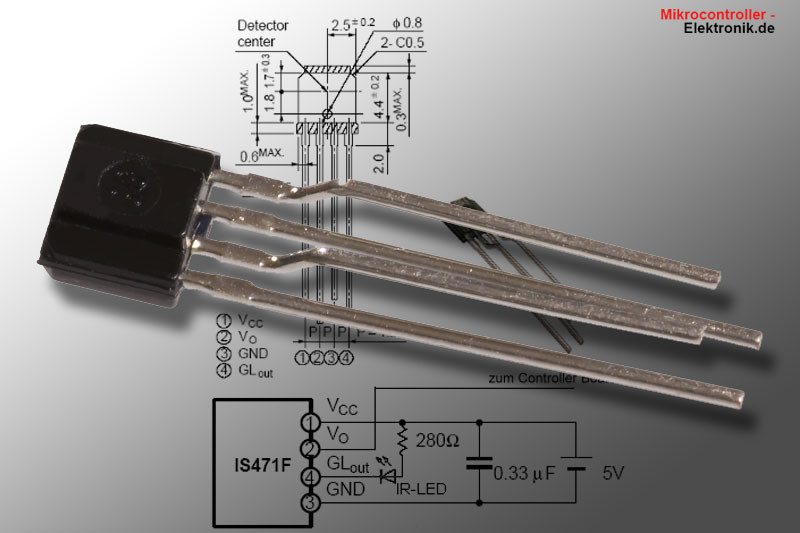 Infrarot Entfernungsmesser Sharp : Is471 infrarot distanzsensor mikrocontroller elektronik